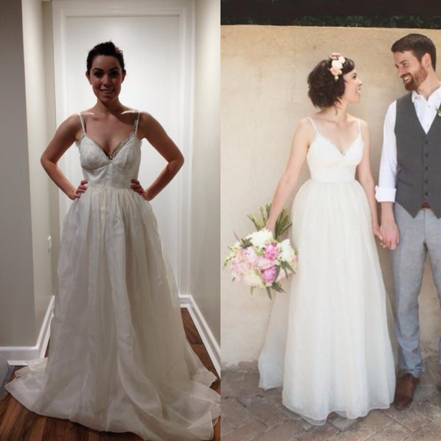 Before And After Sarah Tai Bridal Alterations